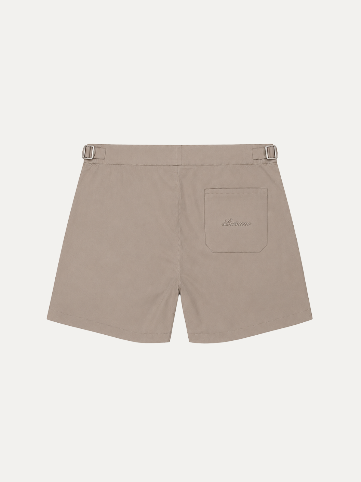 TAUPE SEASIDE SWIM SHORT