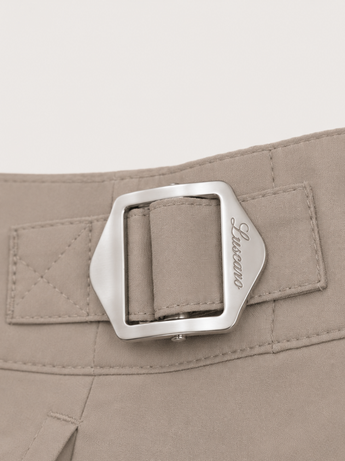 TAUPE SEASIDE SWIM SHORT