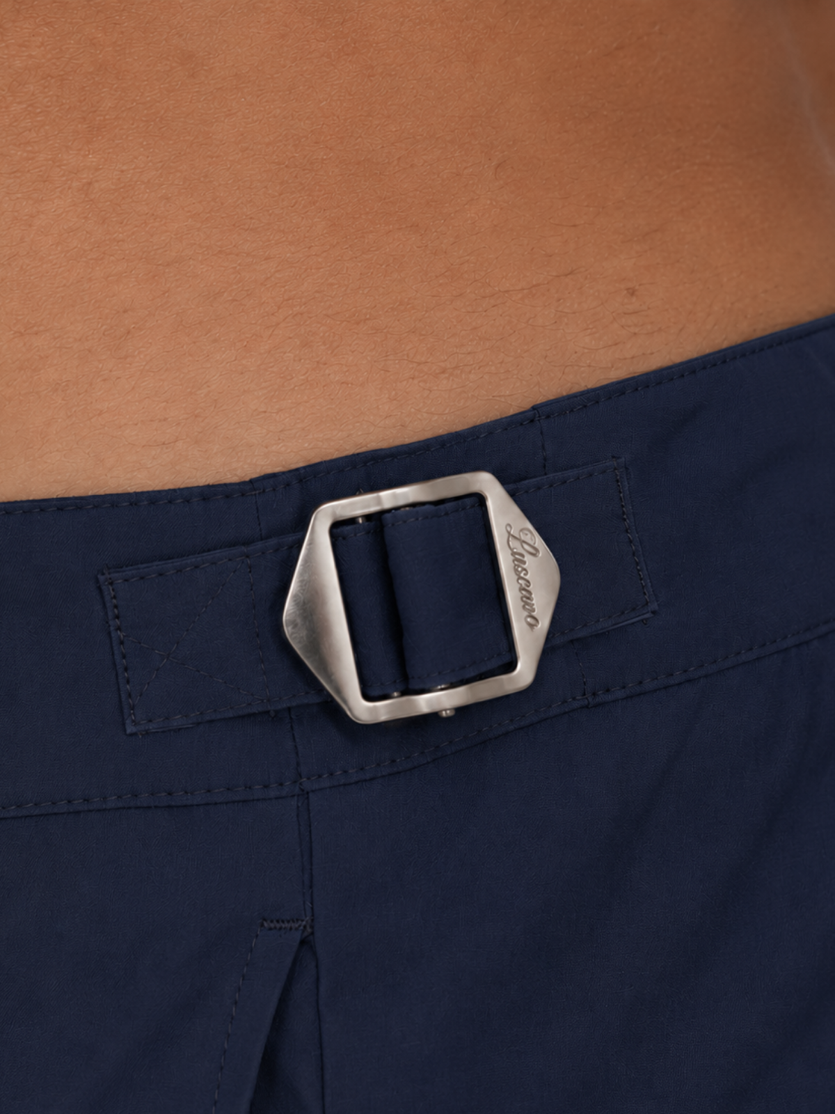NAVY SEASIDE SWIM SHORT