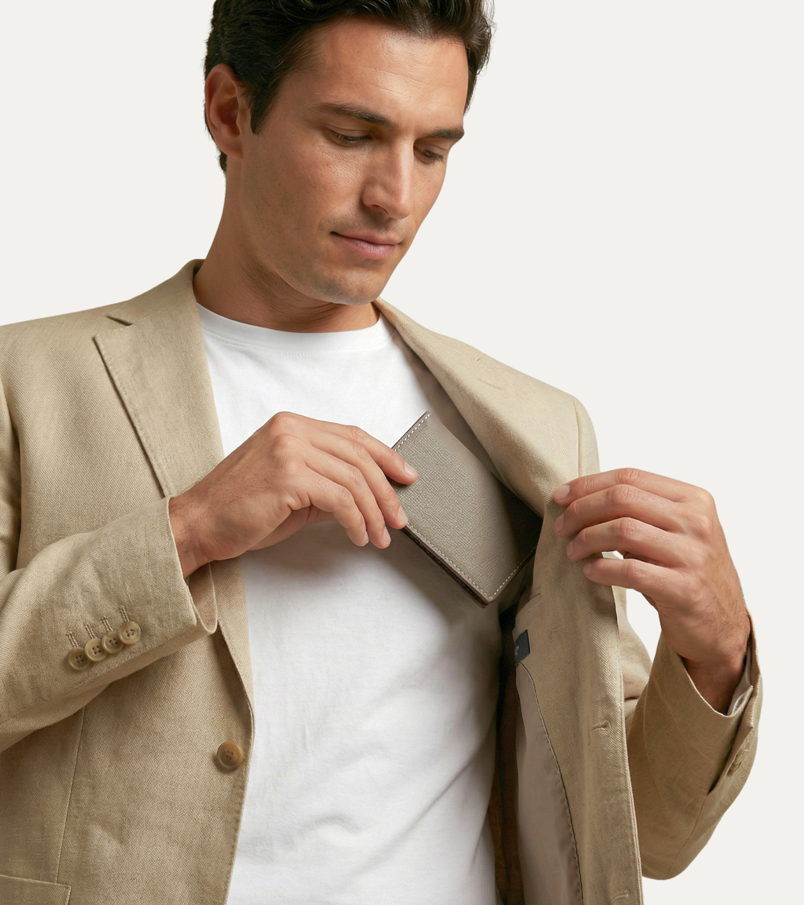 ARNAULD CARD WALLET TAUPE