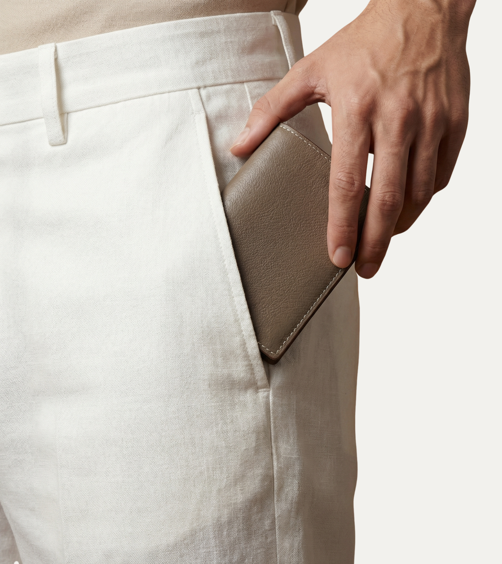 ARNAULD CARD WALLET TAUPE