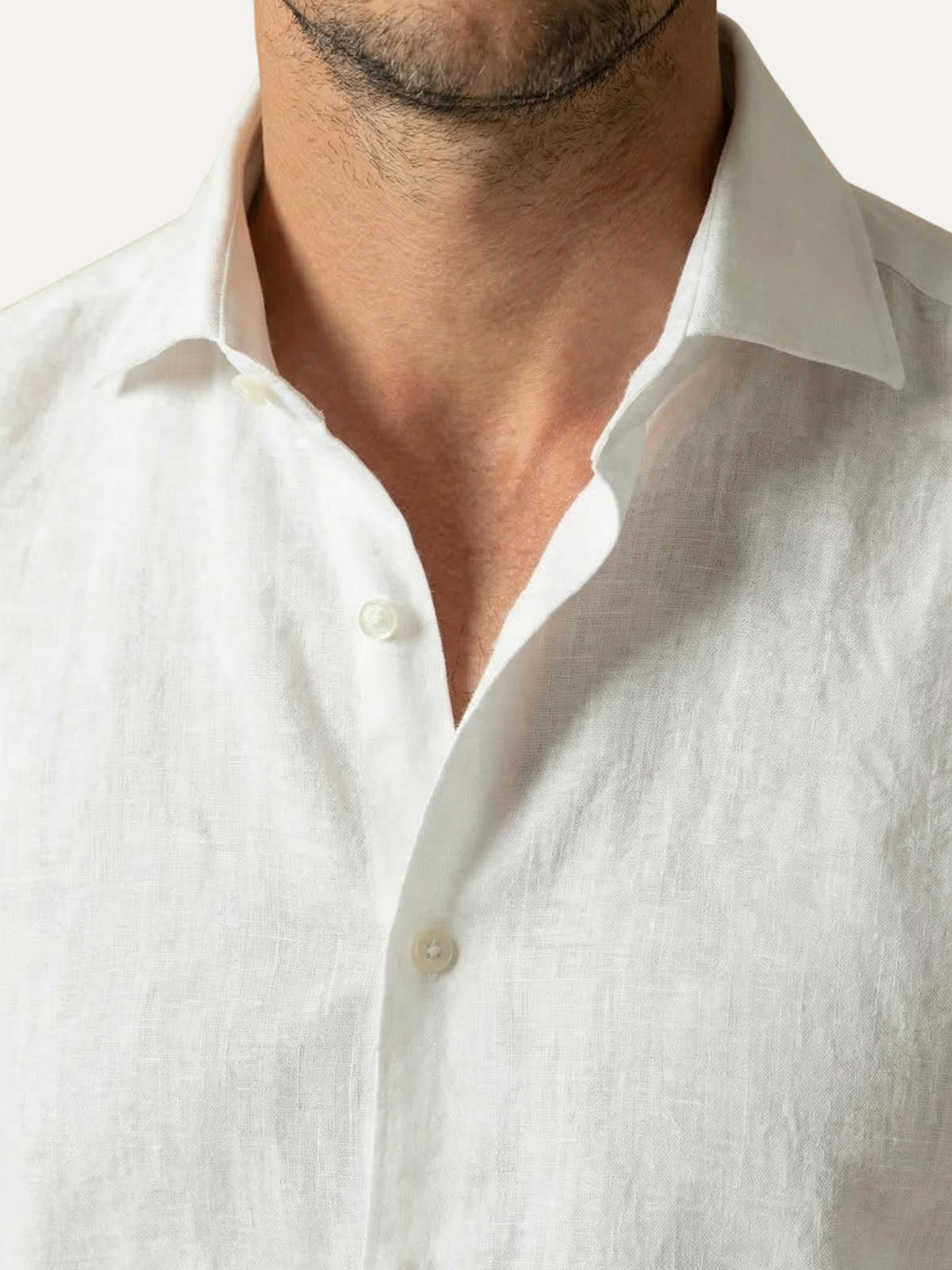SIGNATURE LINEN SHIRT WHITE