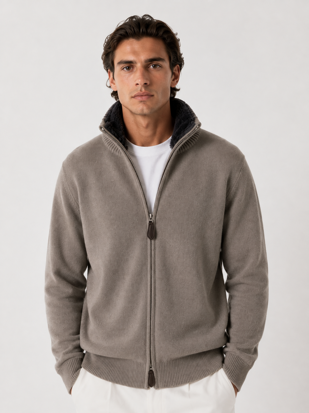 Elysian Fur Blouson Taupe