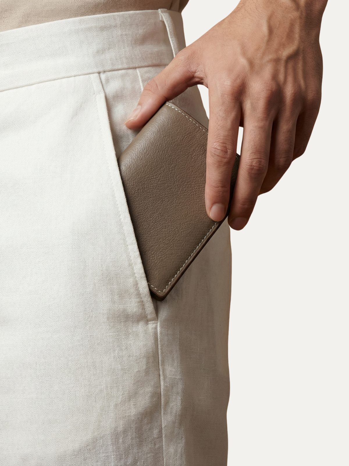 ARNAULD CARD WALLET TAUPE