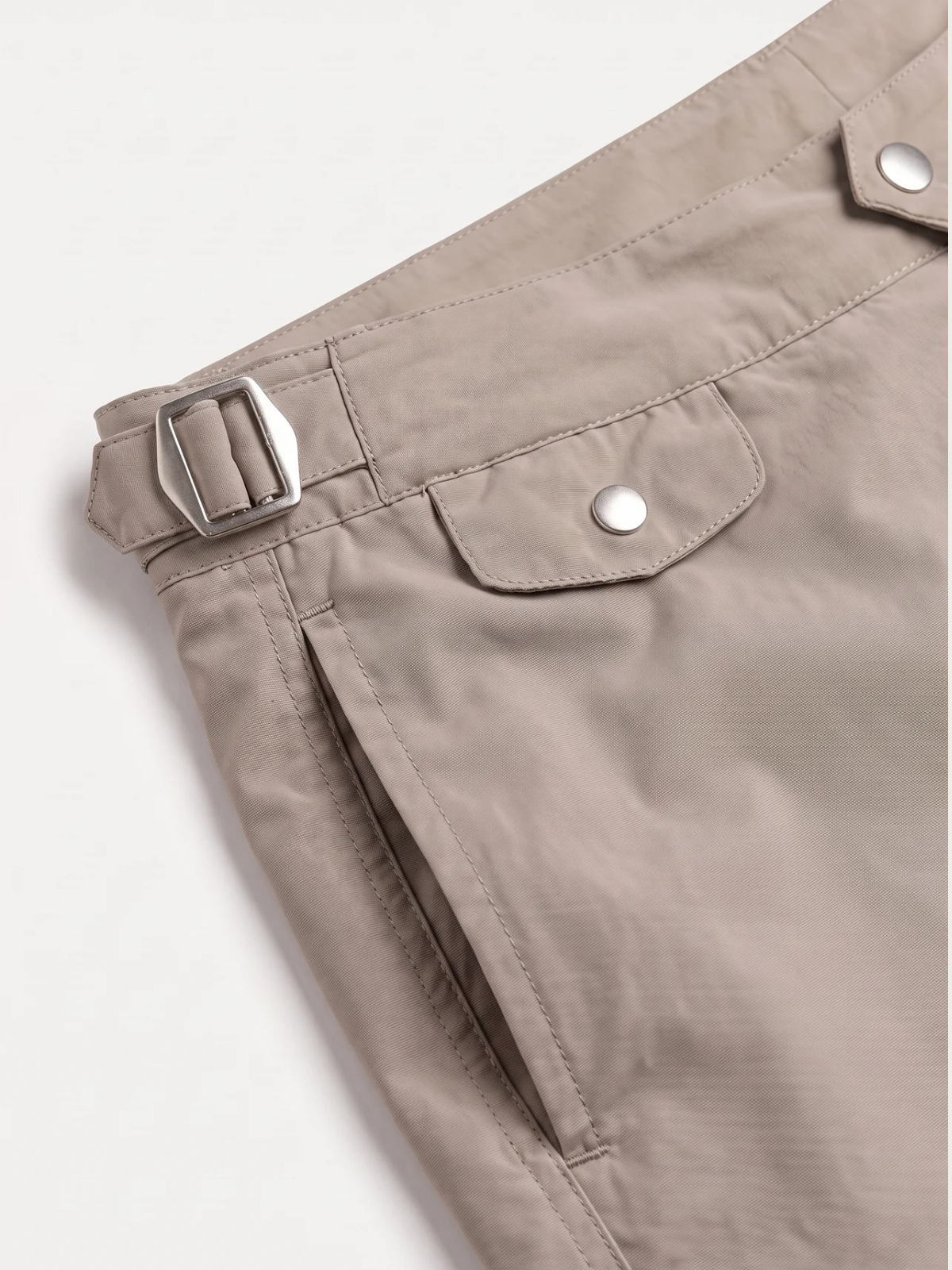 TAUPE SEASIDE SWIM SHORT