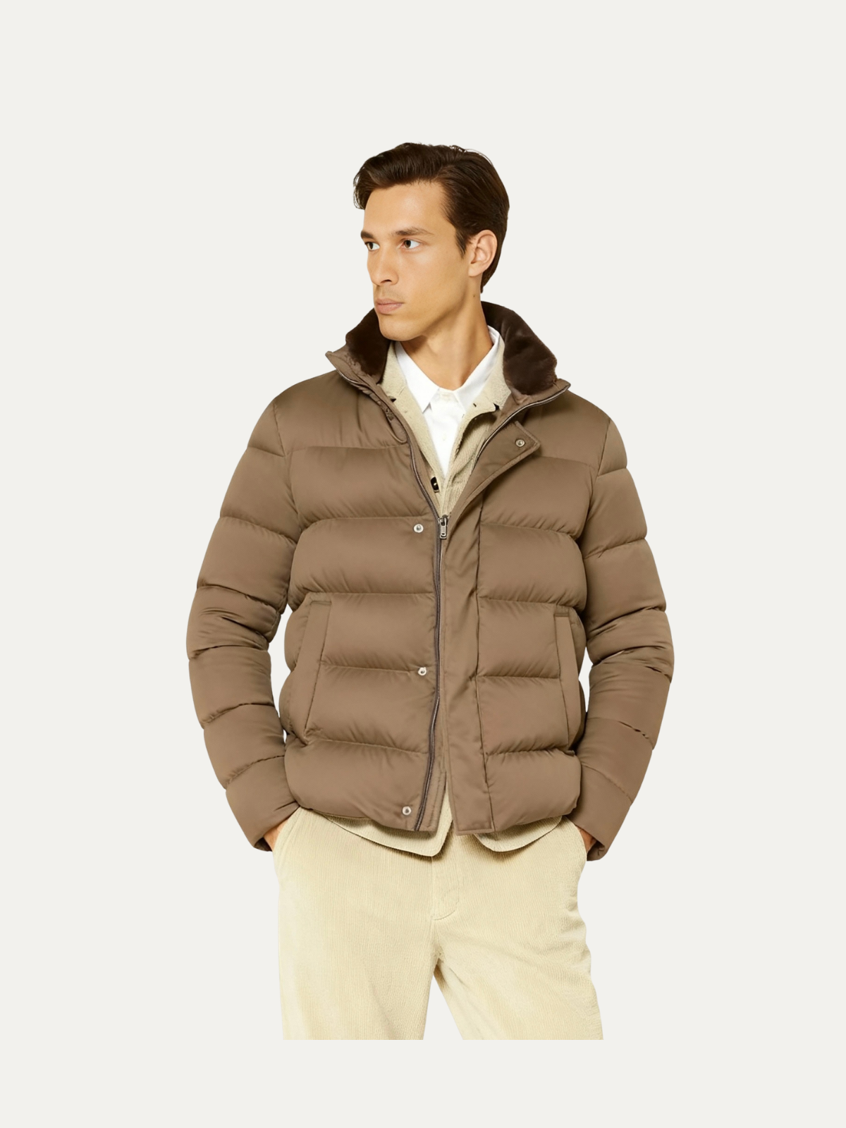 SAVOY FUR JACKET TAUPE