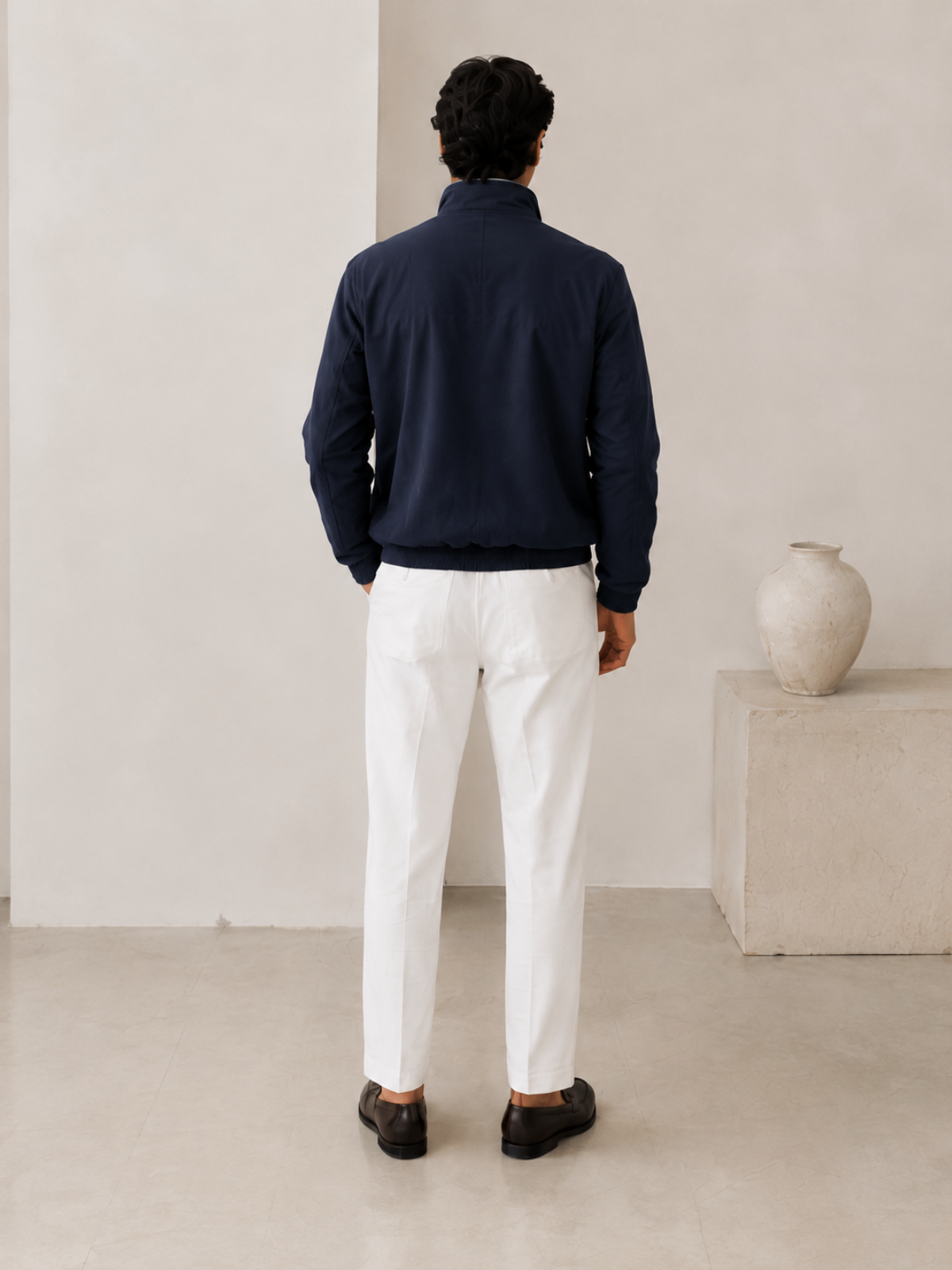 AUREL REVERSIBLE JACKET NAVY