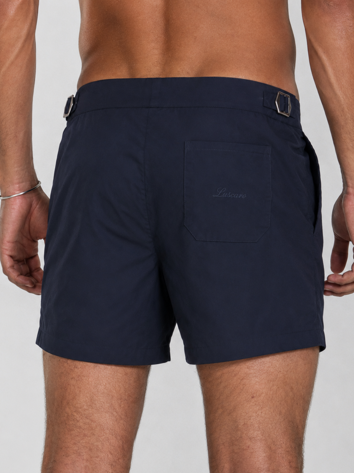 NAVY SEASIDE SWIM SHORT