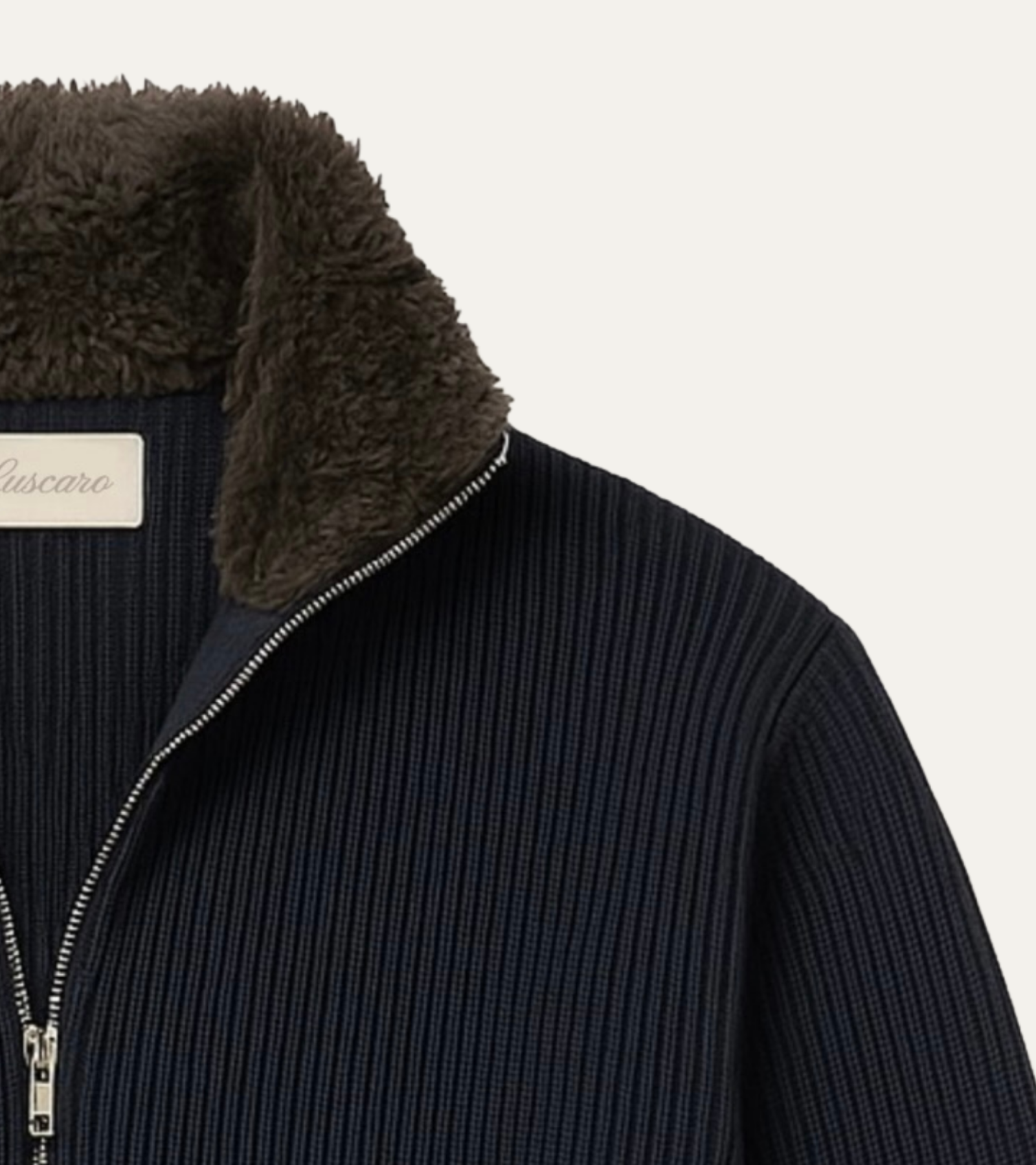 ELYSIAN FUR BLOUSON NAVY