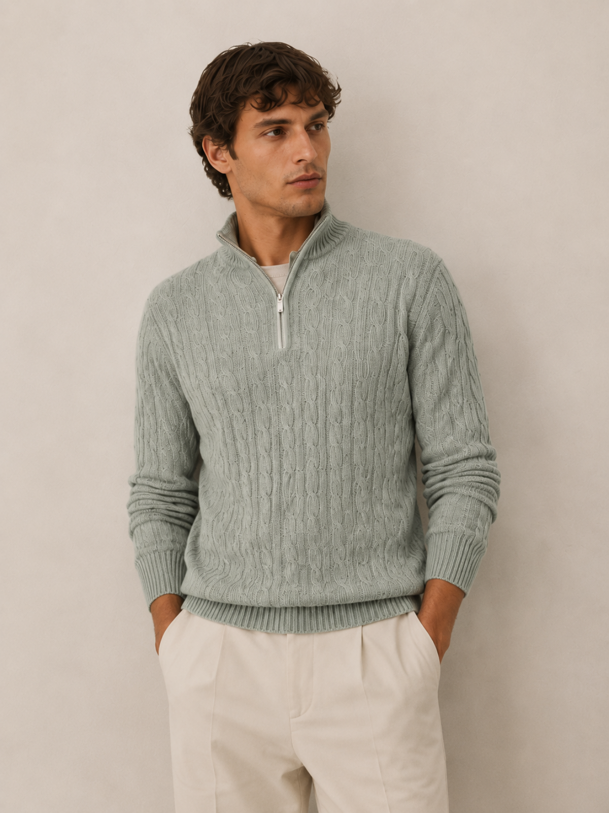 MAGLIA PULLOVER PISTACHE