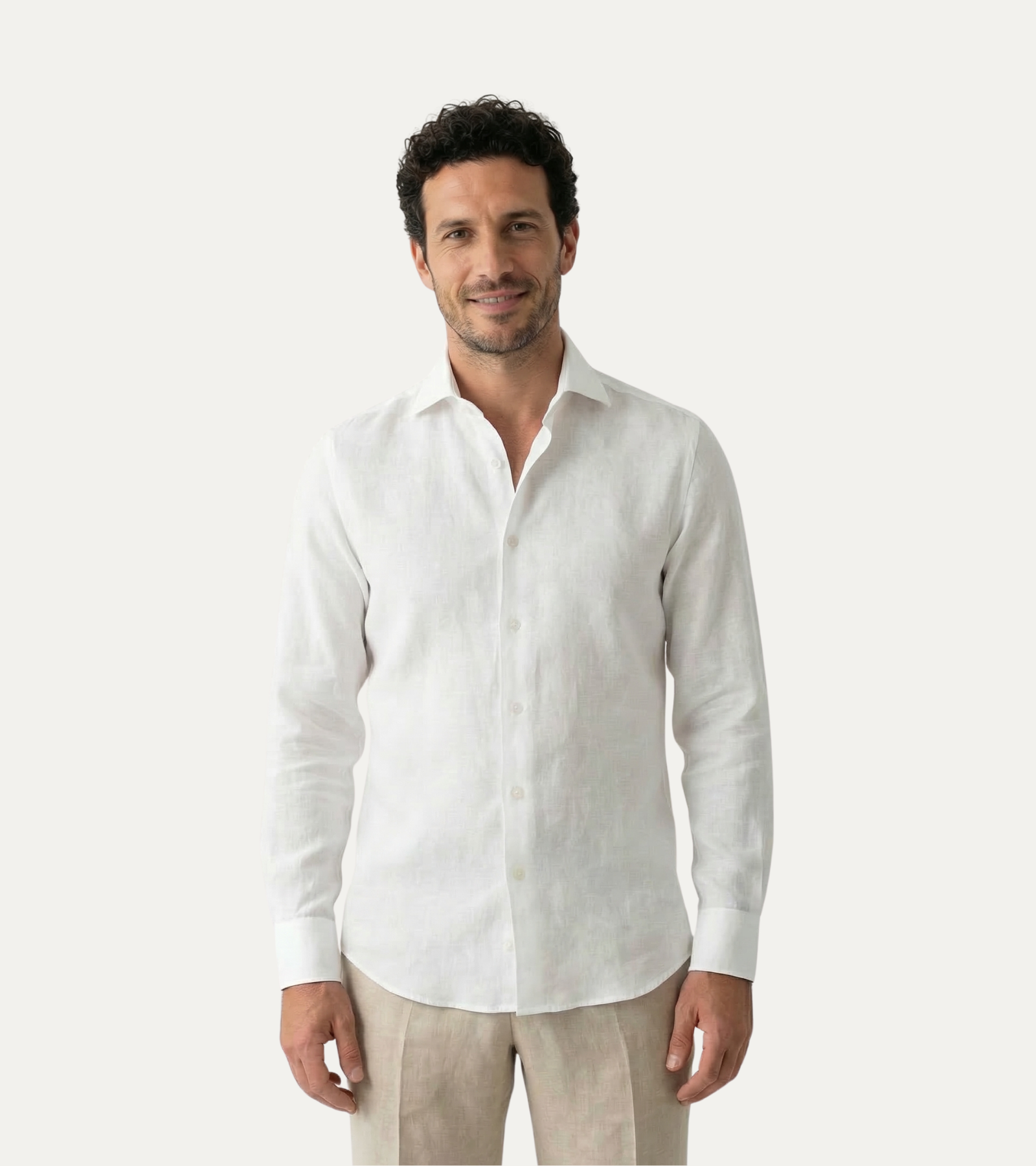 SIGNATURE LEINENHEMD WEISS