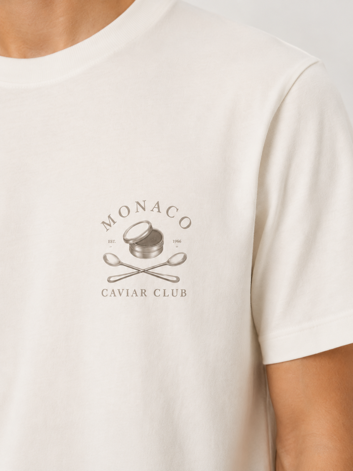 Caviar Club T-Shirt Cream