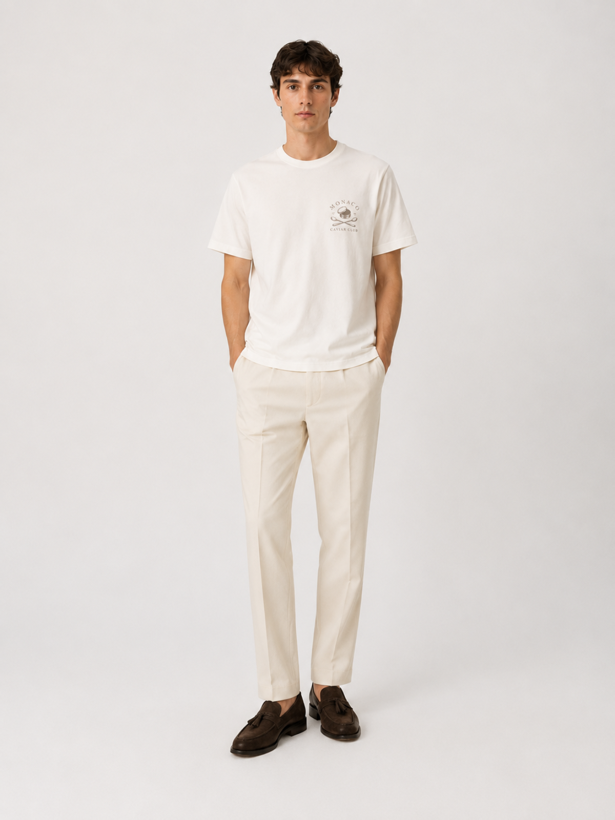 Caviar Club T-Shirt Cream