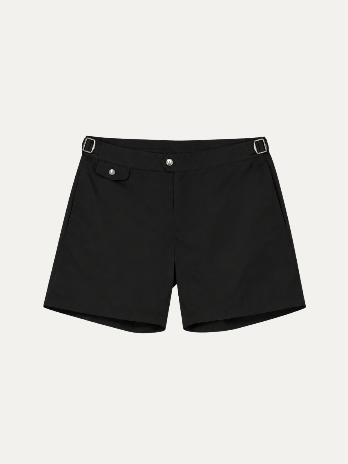 BLACK SEASIDE SWIM SHORT