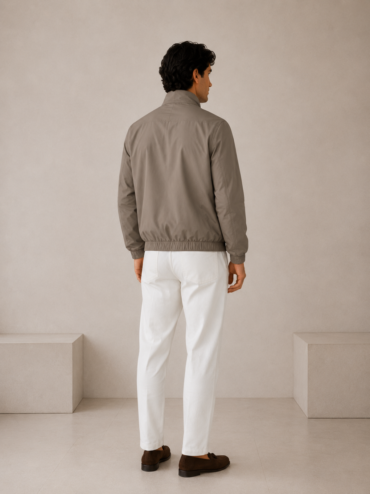 AUREL REVERSIBLE JACKET TAUPE