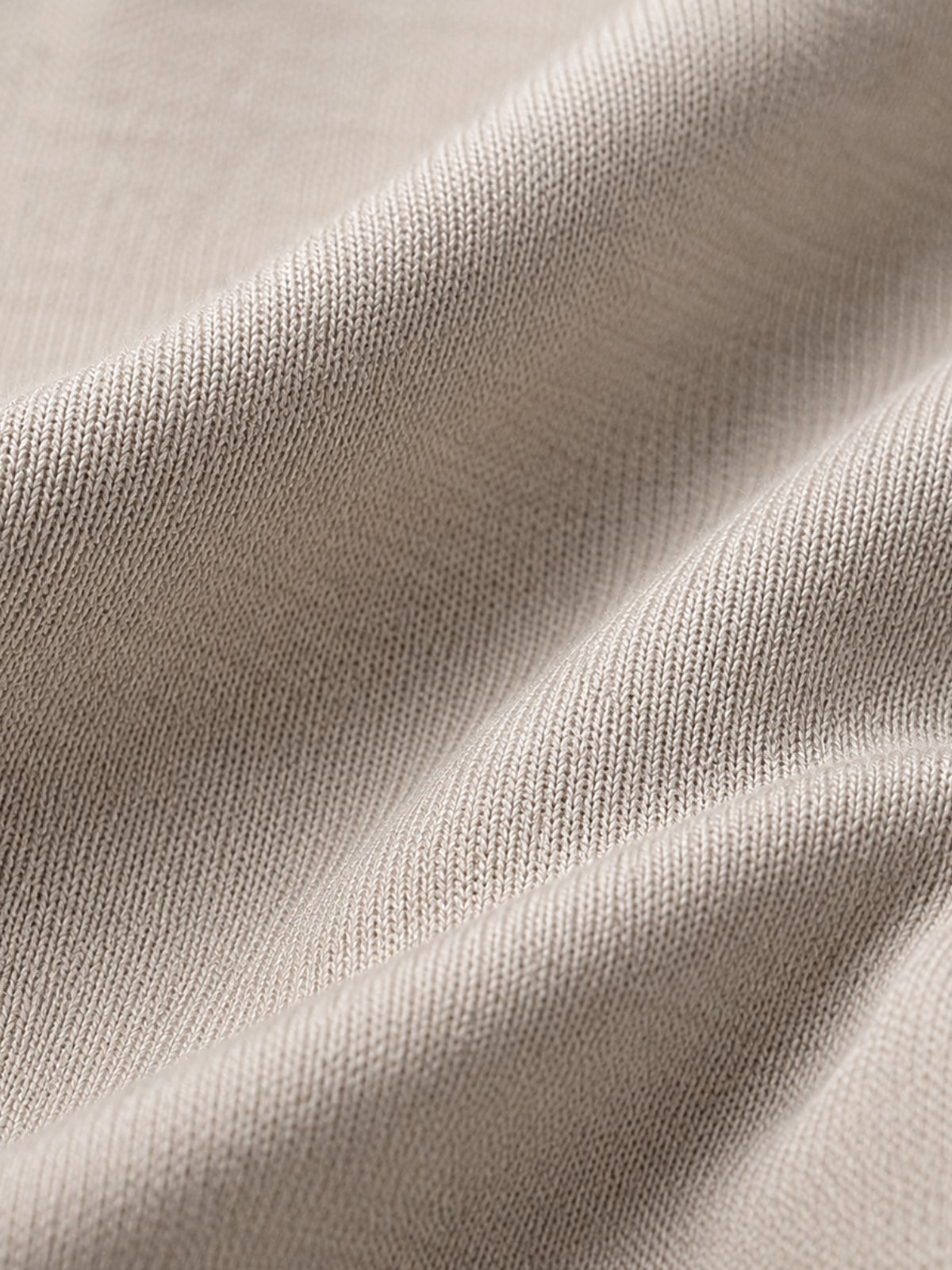 SILK COTTON POLO SHIRT STONE